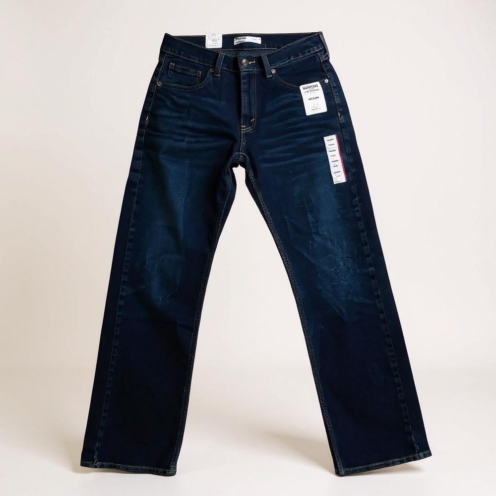 Signature by Levi Strauss Blue Straight Jeans Classic Style